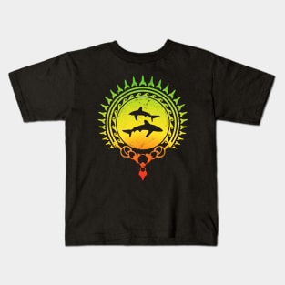 Oceanic whitetip shark Caribbean pride Kids T-Shirt